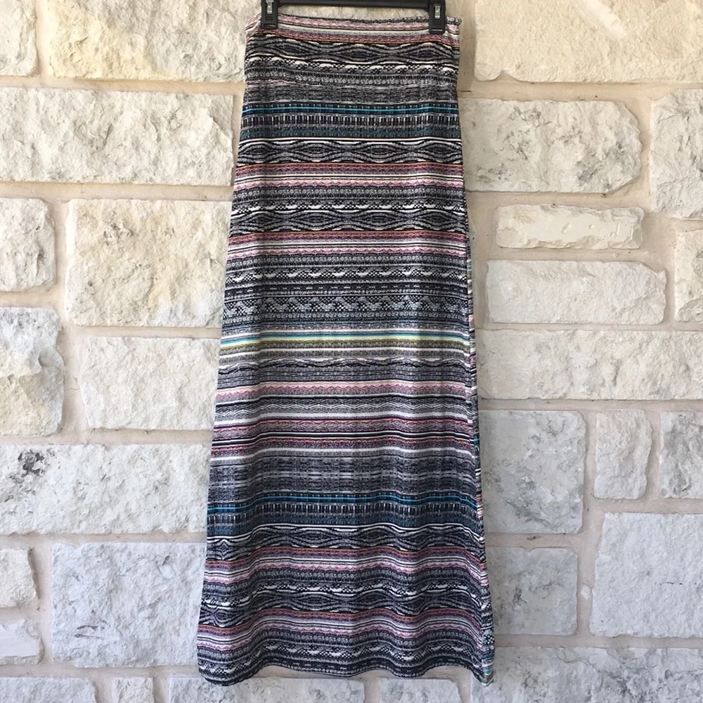 SOLD Maxi Skirt Fold Top A Line